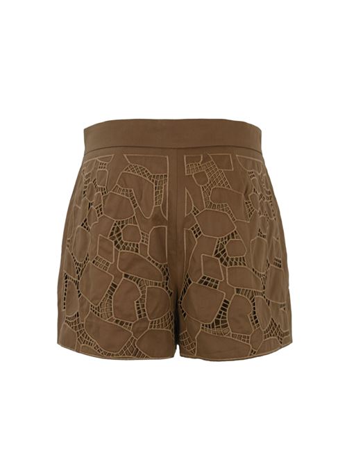 Shorts in cotone Edmond marrone MAX MARA STUDIO | 2416141012600002